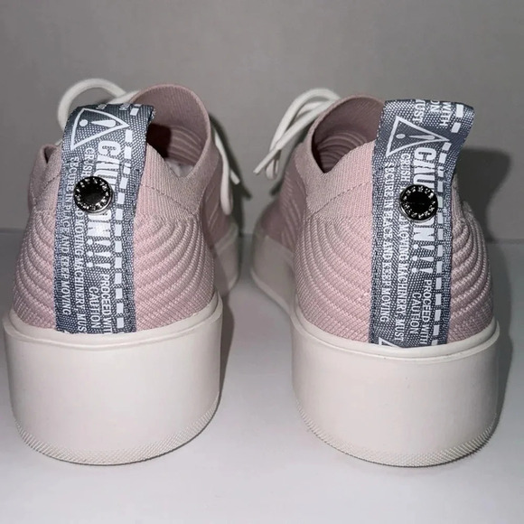 Steve Madden Womens Sneaker Brixie Pink Platform Lace Up Comfort Shoe - Picture 4 of 6